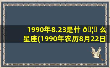 1990年8.23是什 🦁 么星座(1990年农历8月22日是什么星座 🐒 )